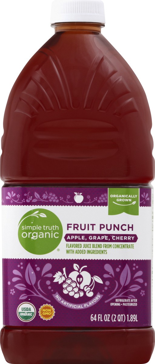 slide 10 of 10, Simple Truth Organic Fruit Punch - 64 fl oz, 64 fl oz