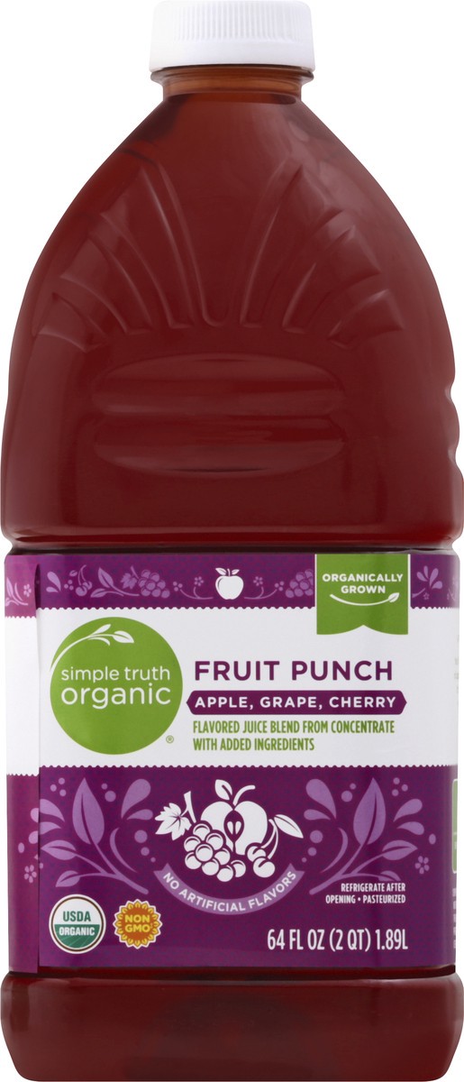 slide 5 of 10, Simple Truth Organic Fruit Punch - 64 fl oz, 64 fl oz