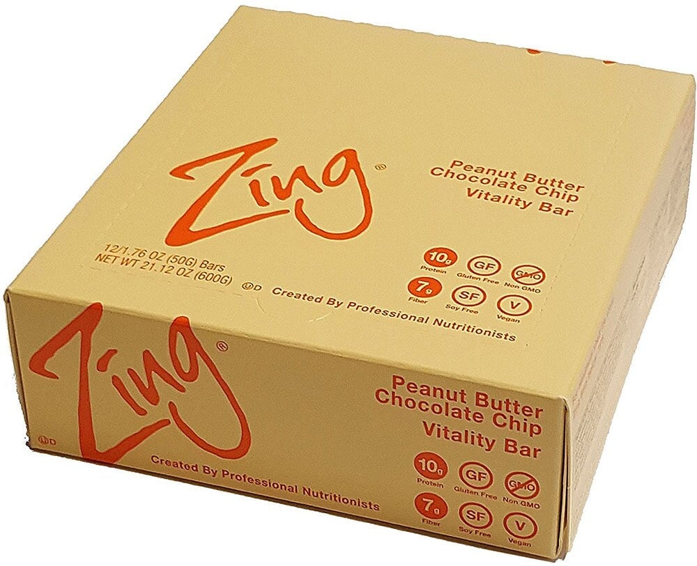 slide 1 of 1, Zing Peanut Butter Chocolate Chip Box, 21.12 oz