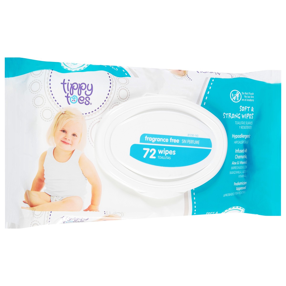 slide 4 of 10, Tippy Toes Tippytoe Wipes Pillow, 72 ct