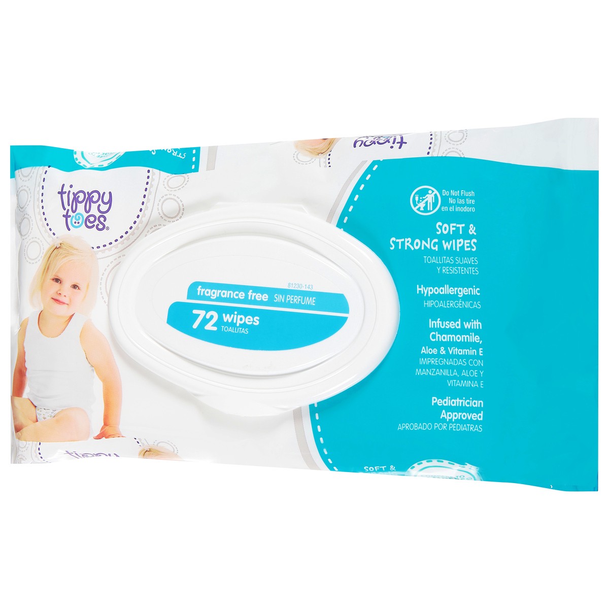 slide 5 of 10, Tippy Toes Tippytoe Wipes Pillow, 72 ct