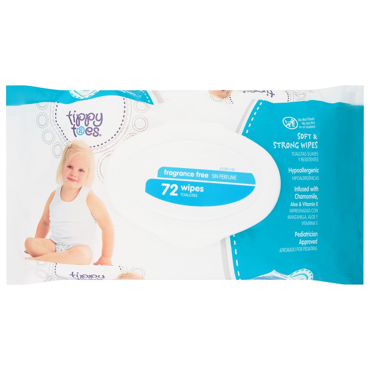 slide 10 of 10, Tippy Toes Tippytoe Wipes Pillow, 72 ct