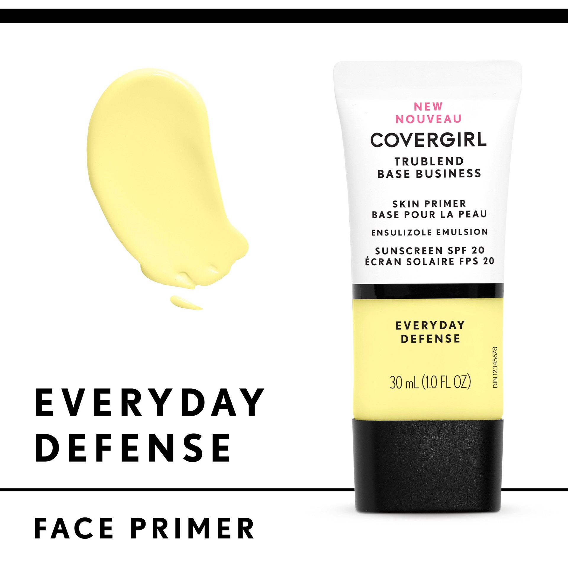 slide 1 of 1, Covergirl TruBlend Base Everyday Defense SPF 20 Primer, 30 ml