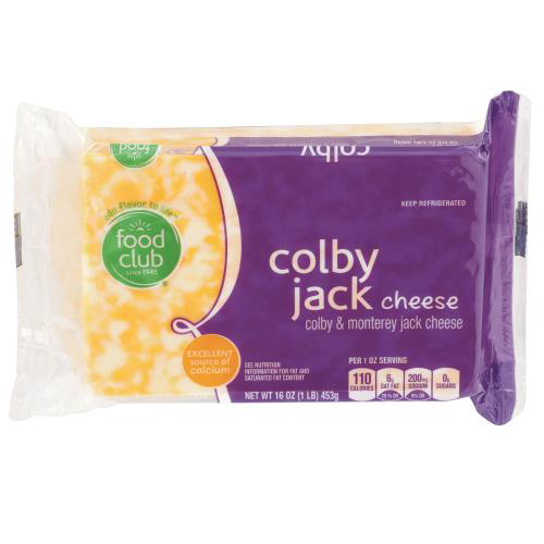 slide 1 of 1, Food Club Colby Jack Chunk Cheese, 16 oz