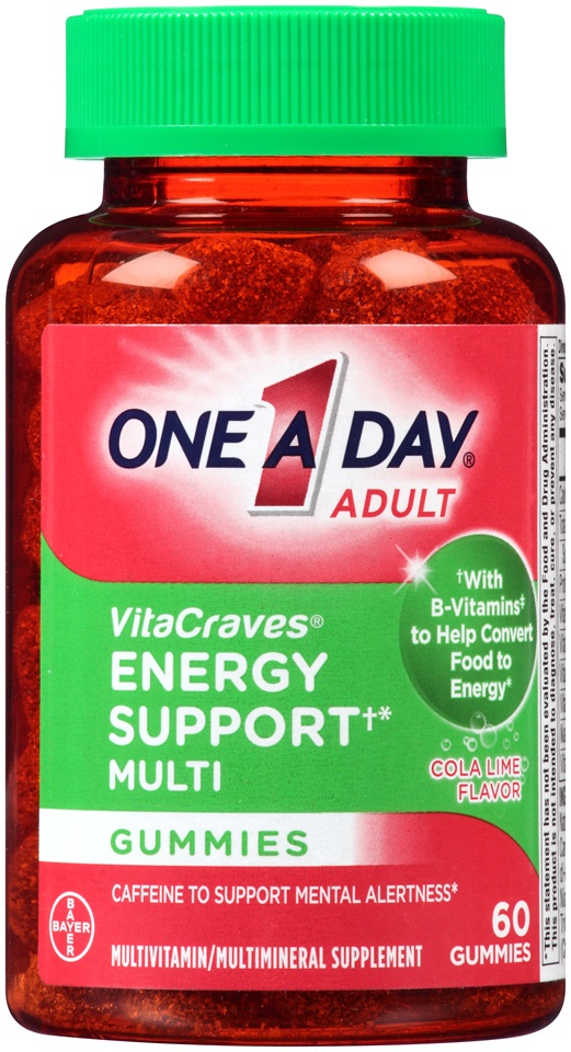 slide 1 of 1, One A Day Energy Support 60 ea, 60 ct