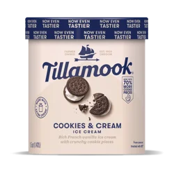 Tillamook Cookies & Cream Ice Cream 1.5 qt