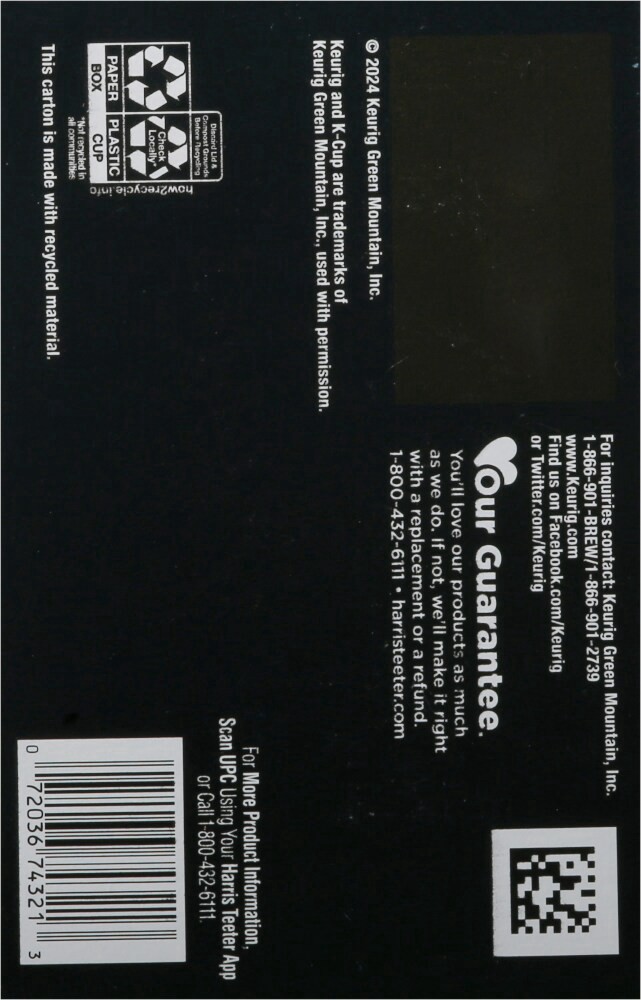 slide 4 of 4, Harris Teeter® Half Caffeine Coffee K-Cup® Pods, 12 ct