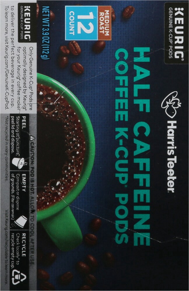 slide 3 of 4, Harris Teeter® Half Caffeine Coffee K-Cup® Pods, 12 ct
