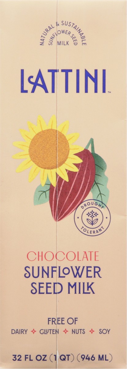 slide 4 of 12, Lattini Chocolate Sunflower Seed Milk 32 fl oz, 32 fl oz