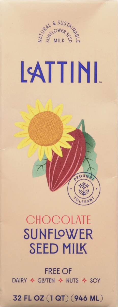 slide 12 of 12, Lattini Chocolate Sunflower Seed Milk 32 fl oz, 32 fl oz