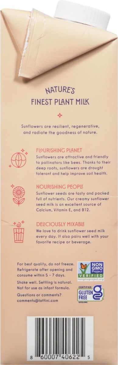 slide 6 of 12, Lattini Chocolate Sunflower Seed Milk 32 fl oz, 32 fl oz