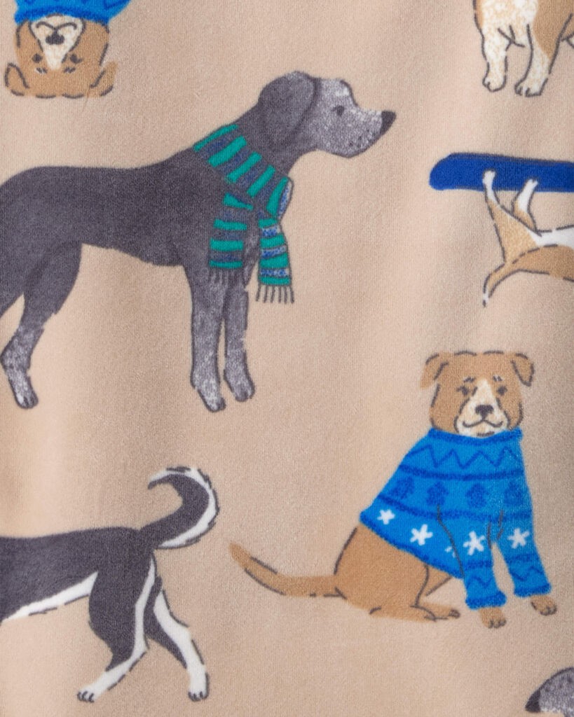 slide 2 of 2, Carter's Toddler Boy Dog DreamPlush Long-Sleeve Snug Fit 2-Piece Pajamas - Beige Beige 2T, 2 pc