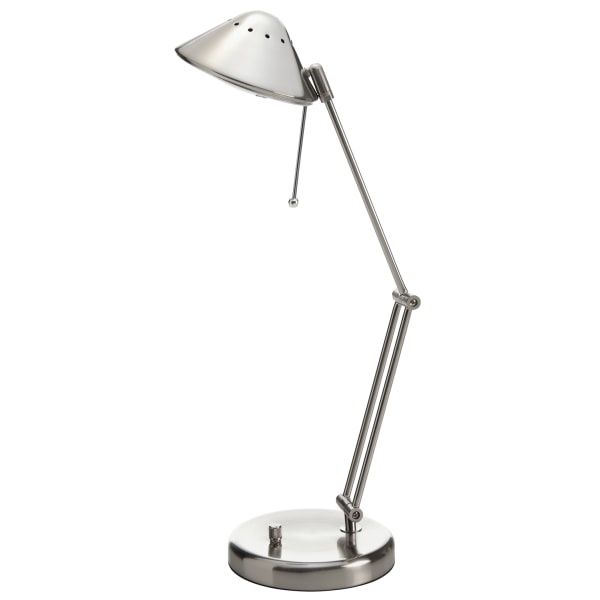 slide 1 of 1, Realspace Contemporary Articulated Desk Lamp, 23''H, Brushed Steel, 1 ct