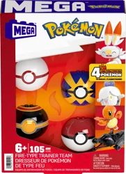 Mega Bloks Mega Pokémon Fire-Type Trainer Team