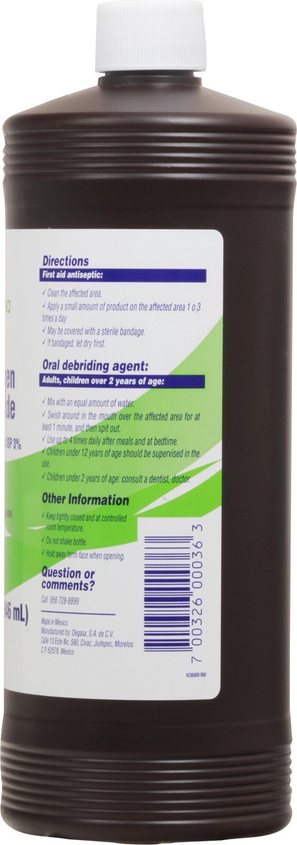 slide 4 of 13, Degasa Hydrogen Peroxide 32 fl oz, 32 oz