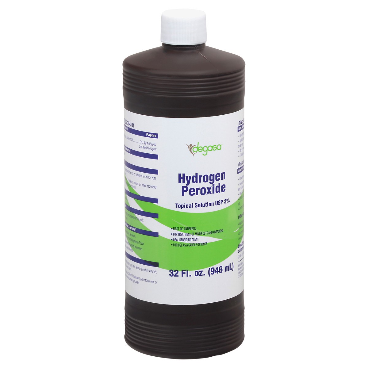 slide 12 of 13, Degasa Hydrogen Peroxide 32 fl oz, 32 oz