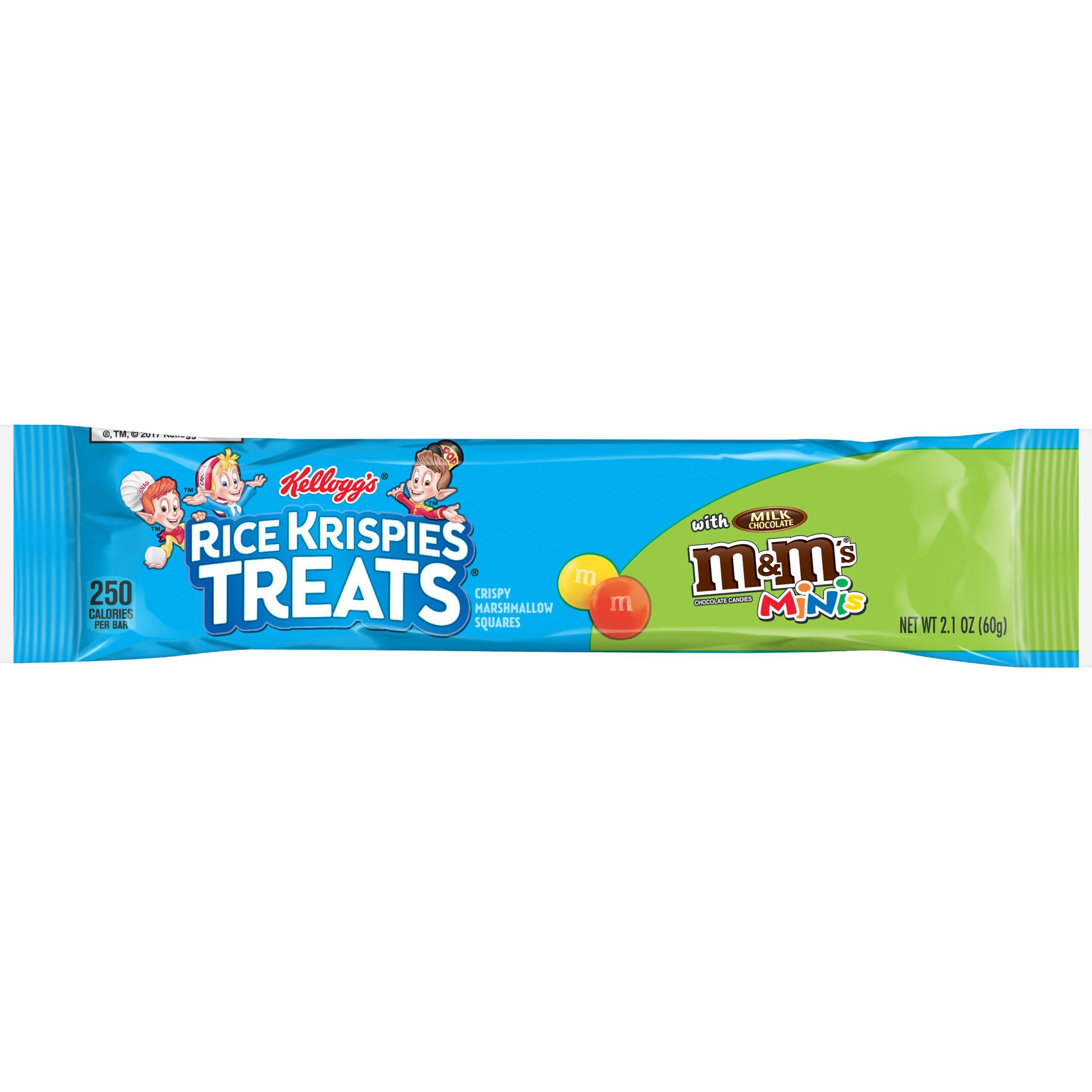 slide 1 of 7, Rice Krispies Treats Kellogg's Rice Krispies Treats Marshmallow Snack Bar, M&M's Minis, 2.1 oz, 2.1 oz