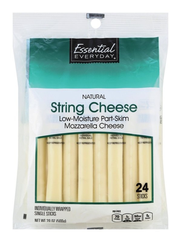 slide 1 of 1, Essential Everyday String Cheese, 20 oz