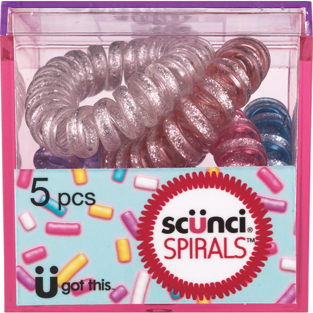 slide 1 of 1, scünci Metallic Spirals In Box, 1 ct