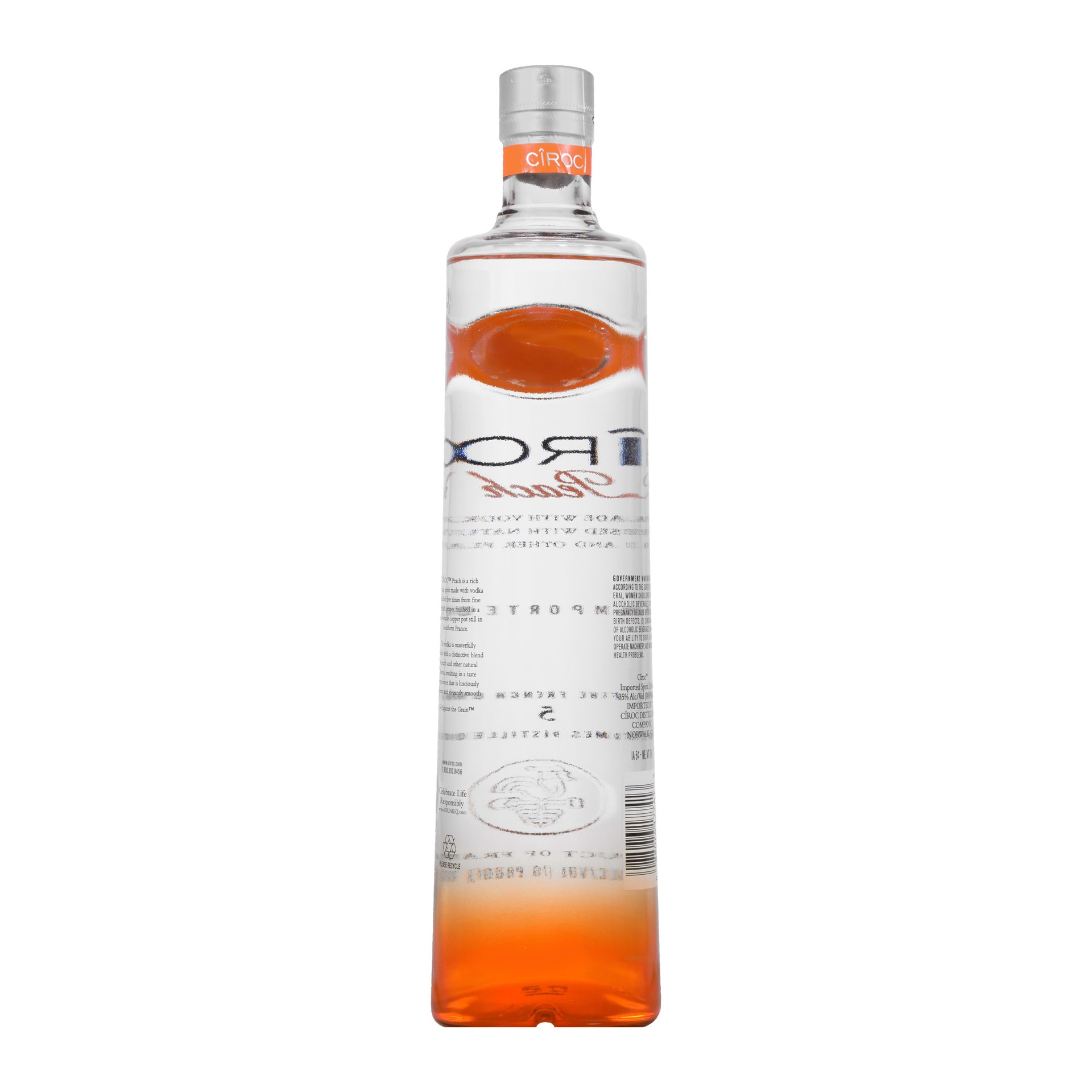 slide 2 of 4, CIROC Peach (Made with Vodka Infused with Natural Flavors), 1 L, 1 liter