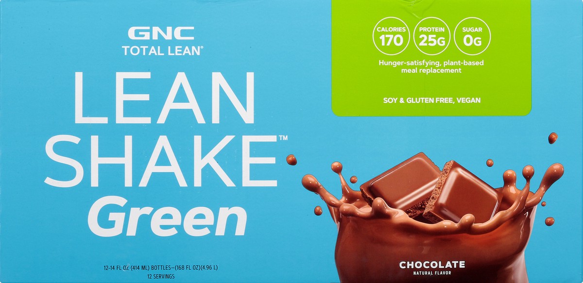 slide 6 of 12, GNC Total Lean Green Chocolate Lean Shake 12 ea, 12 ct