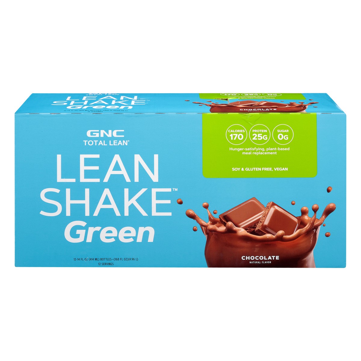 slide 1 of 12, GNC Total Lean Green Chocolate Lean Shake 12 ea, 12 ct