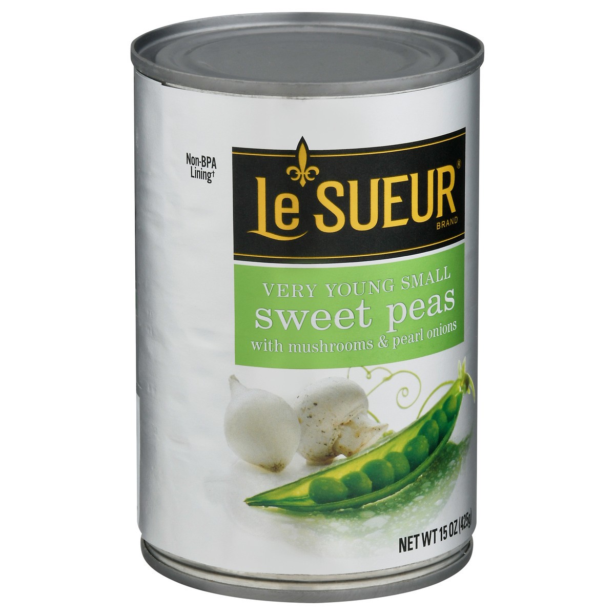 slide 4 of 14, Le Sueur Very Young Sweet Peas with Mushrooms & Pearl Onions Small 15 oz, 15 oz