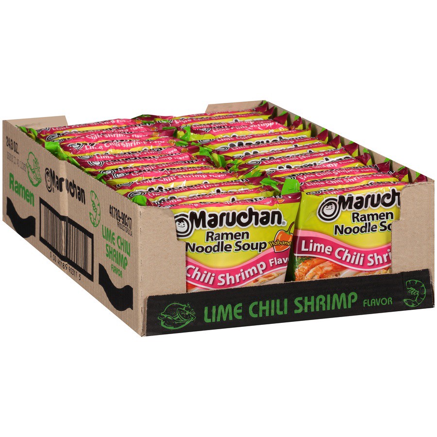 slide 2 of 7, Maruchan Habanero Lime Chili Shrimp Flavor Ramen Noodle Soup, 3 oz