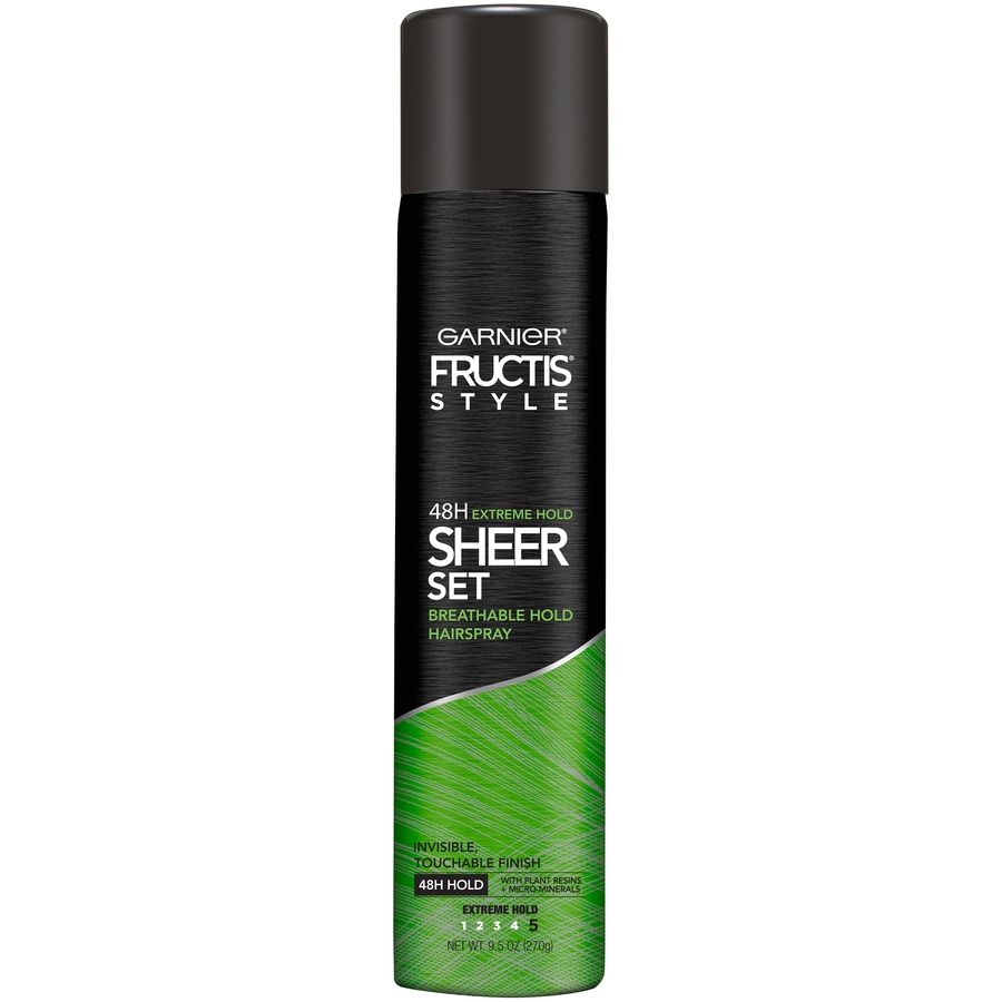 slide 1 of 1, Fructis Style 48H Extreme Hold Sheer Set Breathable Hold Hairspray, 9.5 oz