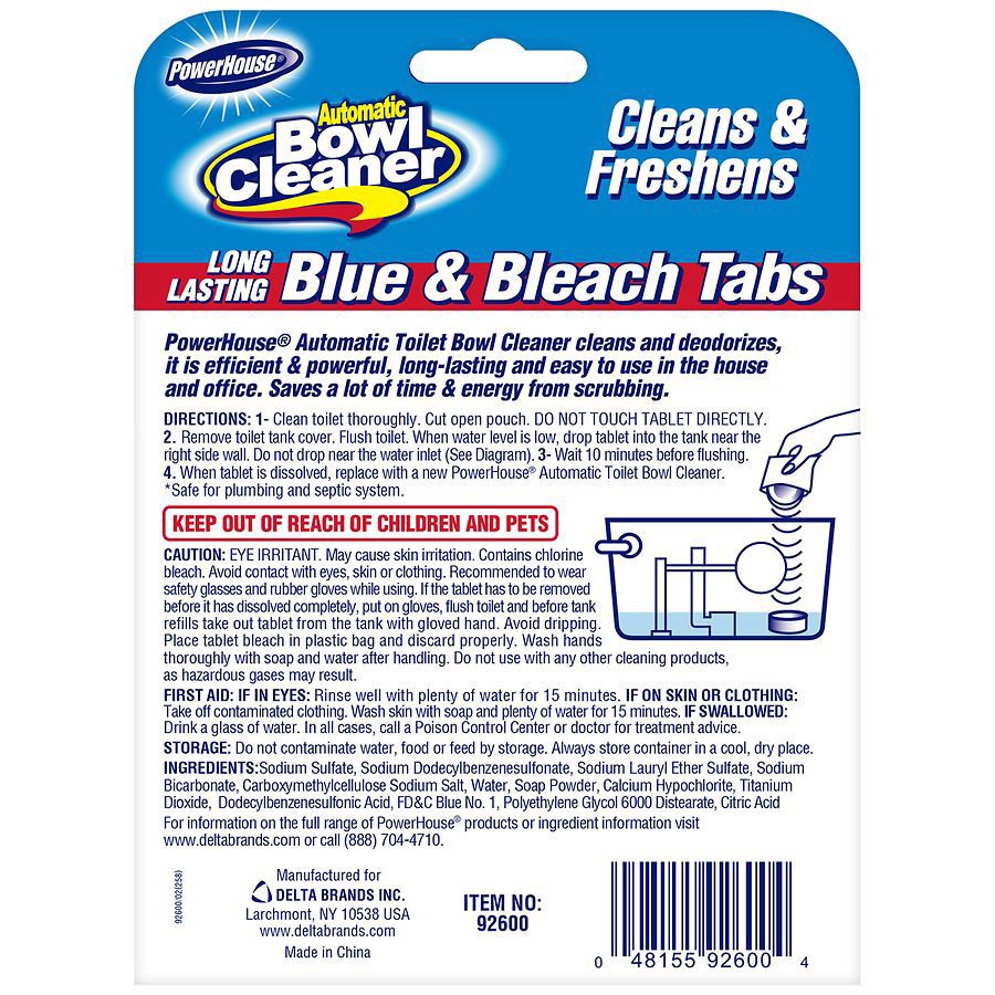 slide 2 of 2, Power House Automatic Bowl Cleaner Long Lasting Tabs, 2 ct