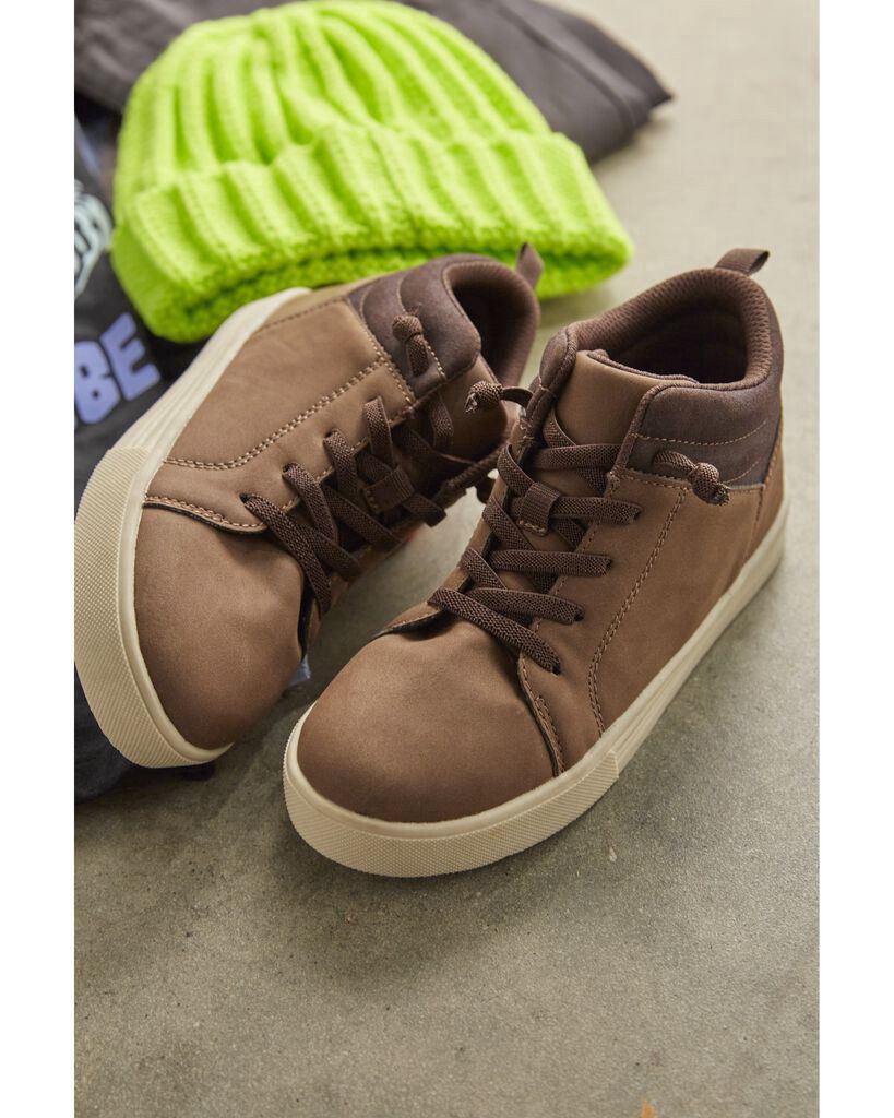 slide 4 of 7, Oshkosh Kid Slip-On Faux Suede Shoes Brown 2Y, 1 ct