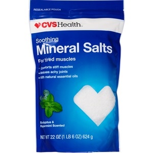 slide 1 of 1, CVS Health Soothing Mineral Salts Eucalyptus & Peppermint Scented, 22 oz