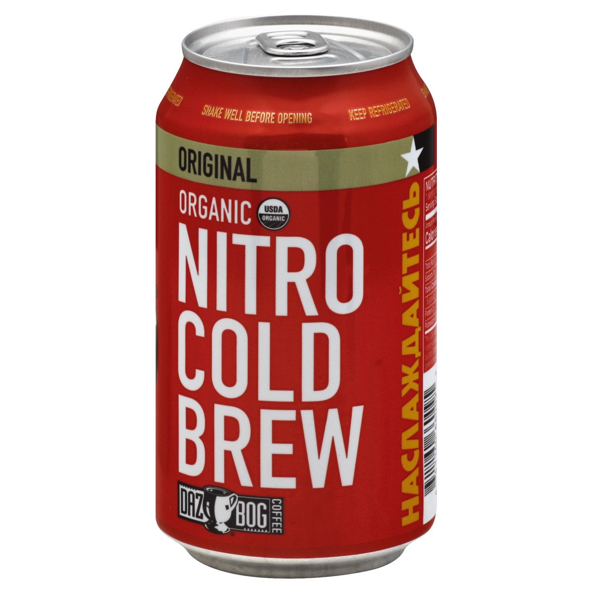 slide 7 of 12, DazBog Coffee Organic Nitro Cold Brew Original Coffee 1 ea, 1 ct