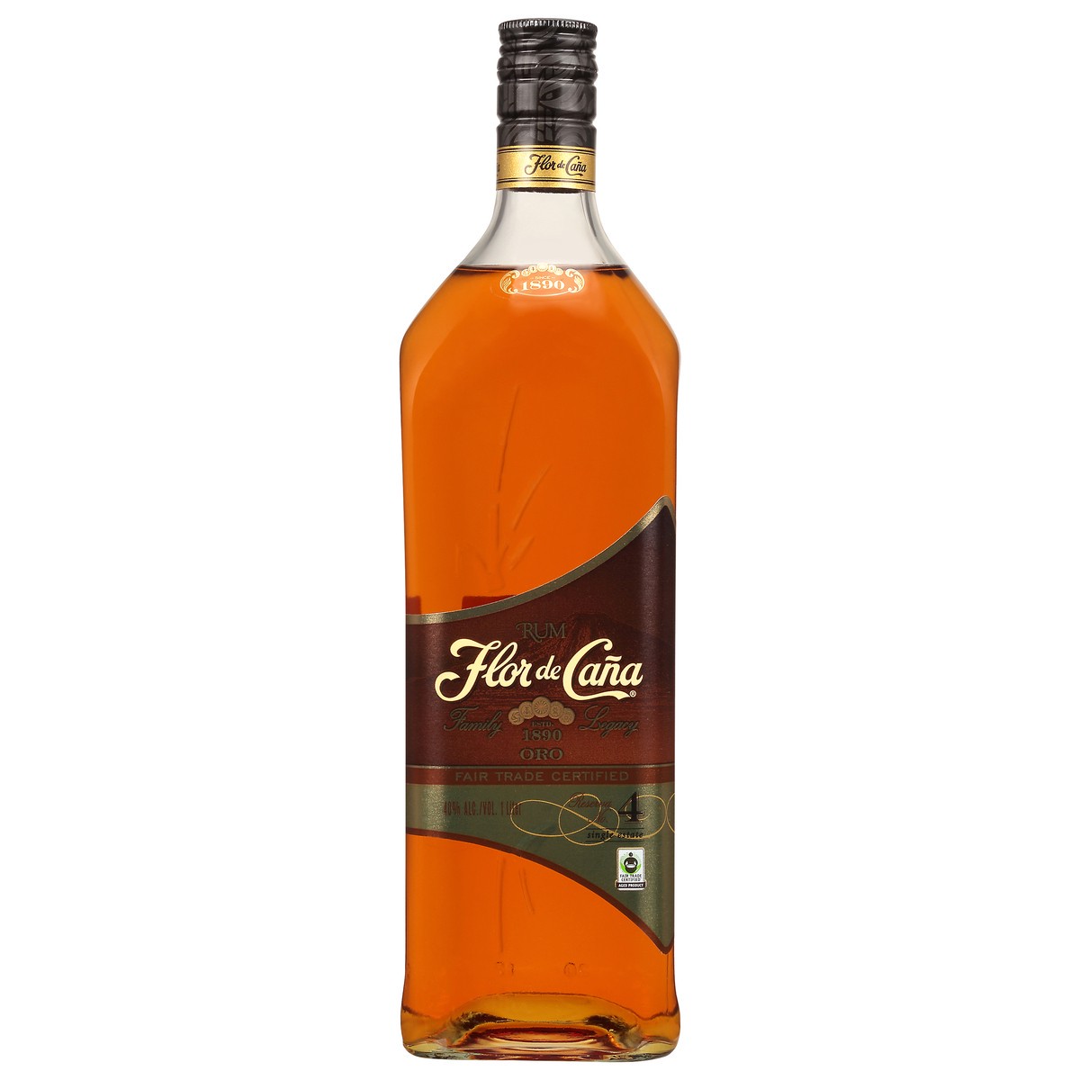 slide 10 of 10, Flor de Caña Rum, 1 liter