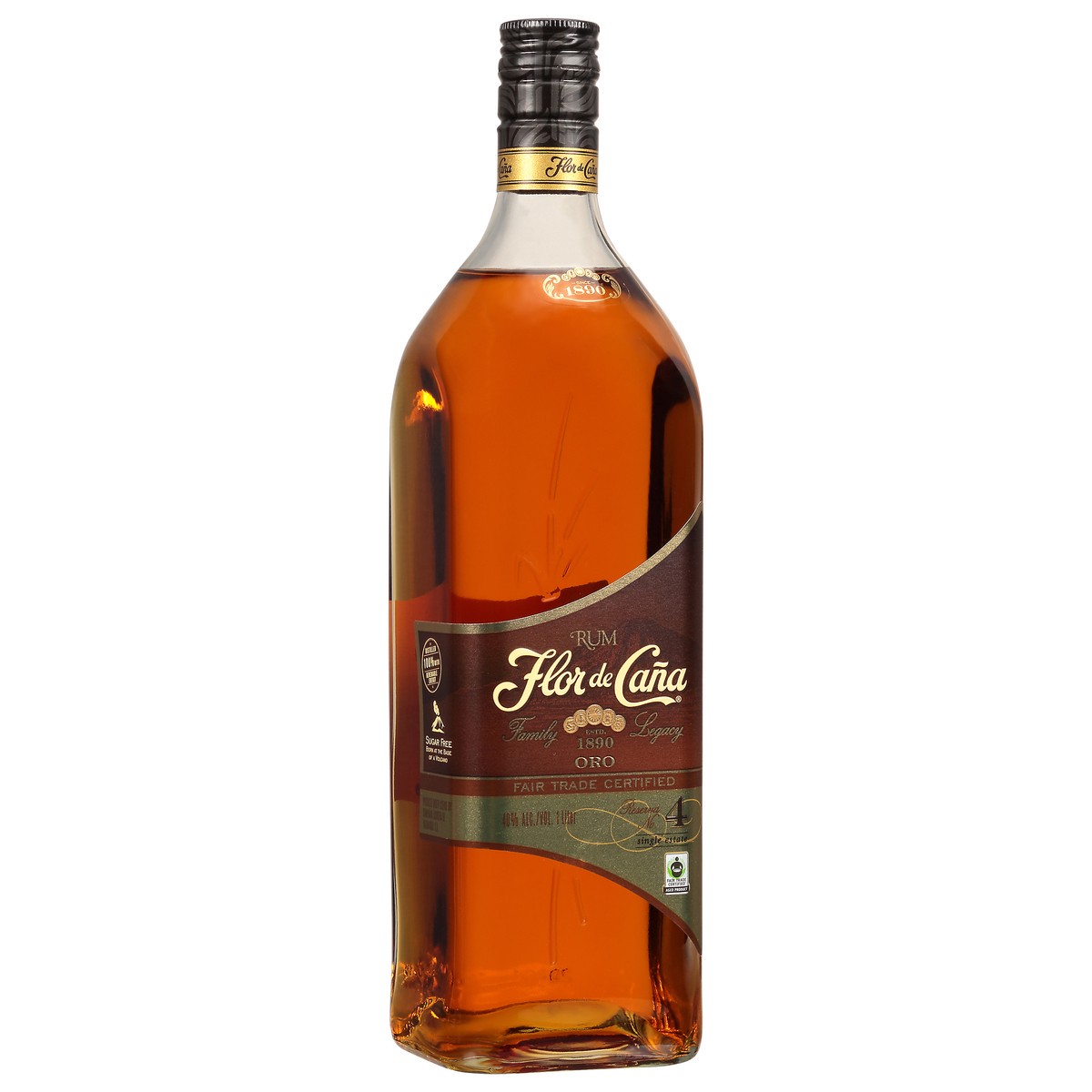 slide 6 of 10, Flor de Caña Rum, 1 liter