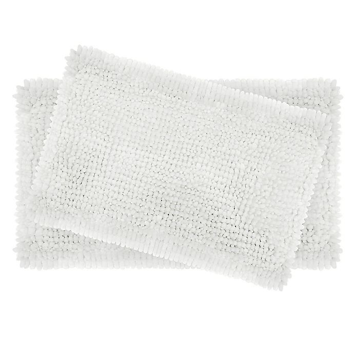 slide 1 of 5, Filament Design Laura Ashley Butter Chenille Bath Rugs - White, 2 ct