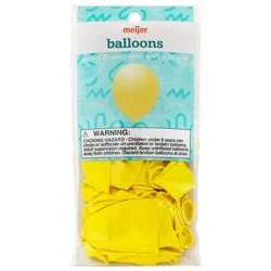Meijer Helium Balloons, Yellow