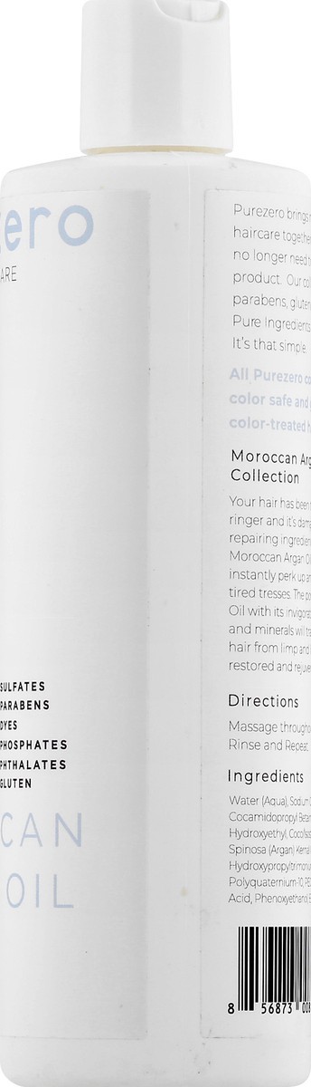 slide 9 of 9, Purezero Moroccan Argan Oil Repairing Shampoo, 12 fl oz