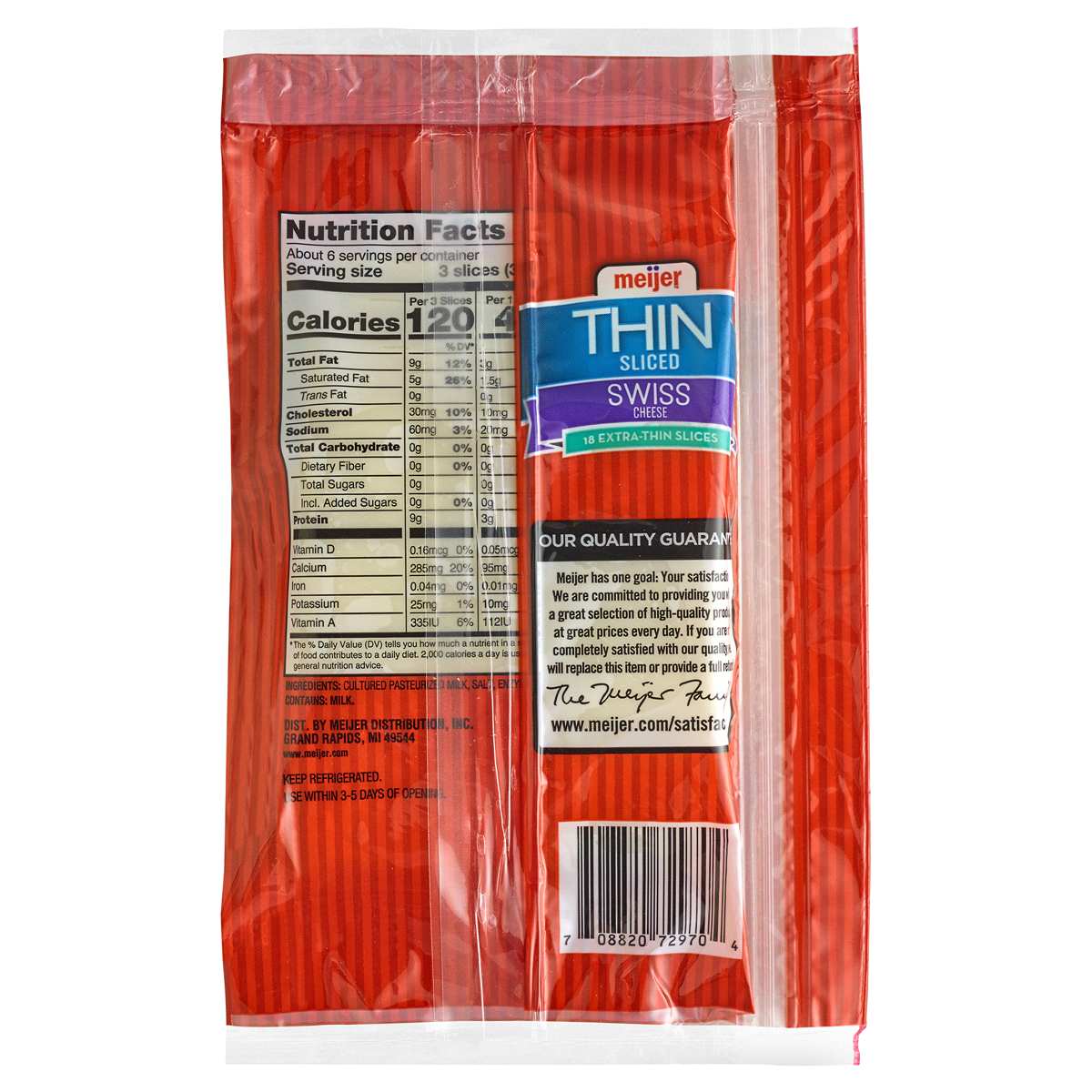 Meijer Thin Sliced Swiss Cheese 6 84 Oz Shipt