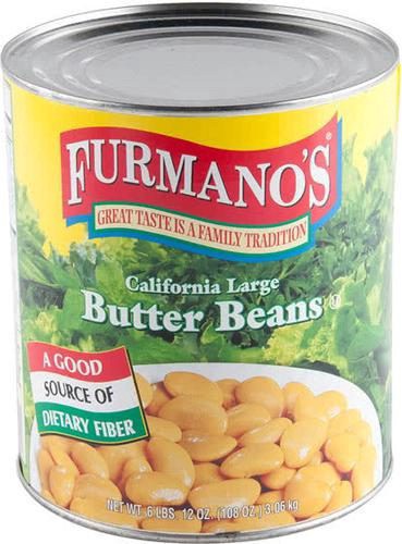 slide 1 of 1, Furmano's Furman Butter Beans - 110 oz, 110 oz