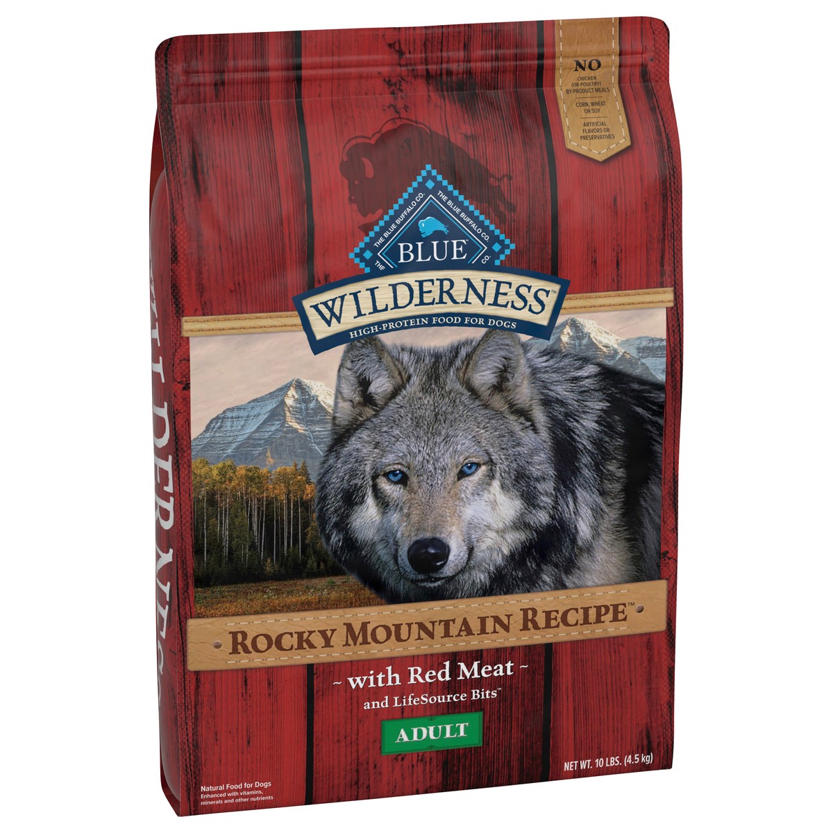 slide 8 of 13, Blue Buffalo Wilderness Rocky Mountain Recipe High Protein, Natural Adult Dry Dog Food, Red Meat 10-lb, 10 lb