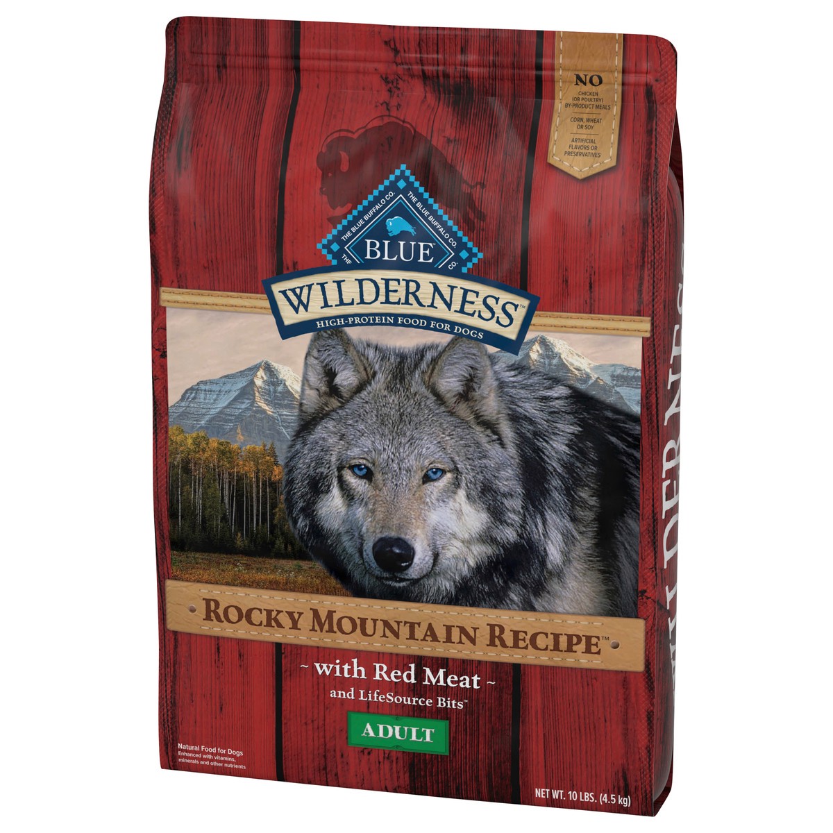 slide 5 of 13, Blue Buffalo Wilderness Rocky Mountain Recipe High Protein, Natural Adult Dry Dog Food, Red Meat 10-lb, 10 lb