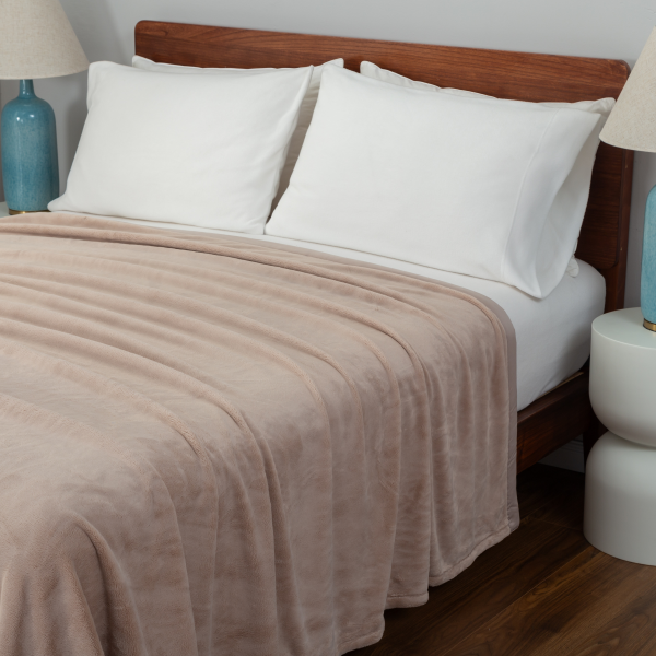 slide 8 of 13, BERKSHIRE BLANKET Berkshire Ultralush Blanket FQ Doe Skin, 90 in x 90 in, 90 inx90 in