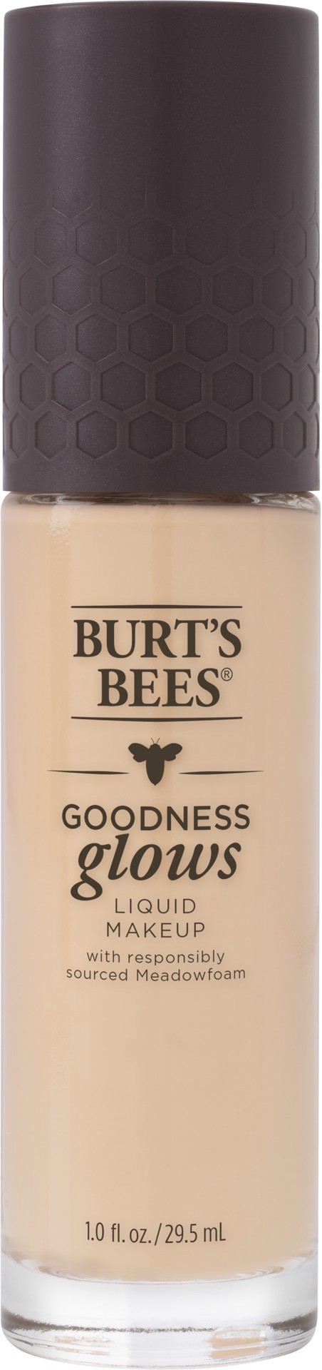 slide 1 of 5, Burt's Bees Goodness Glows Liquid Foundation, Porcelain - 1.0 Ounce, 1 fl oz