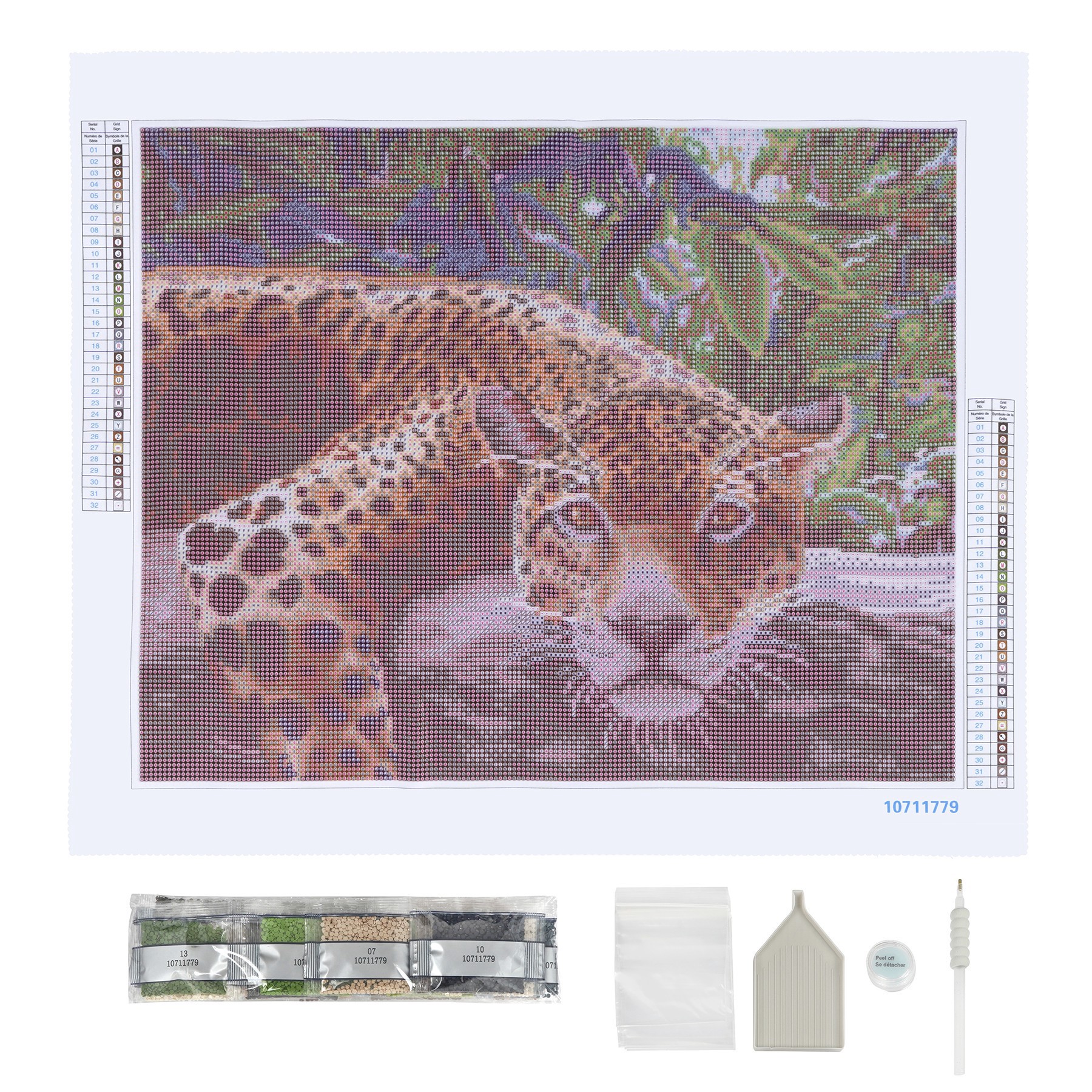 slide 2 of 6, Jaguar Diamond Art Kit By Make Market, 16 in x 20 in