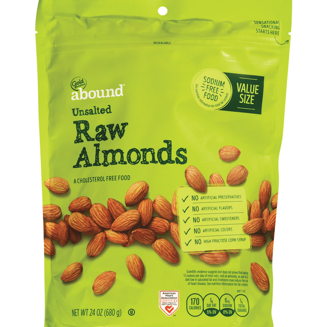 slide 1 of 1, GE Abound Raw Natural Almonds, 1 ct