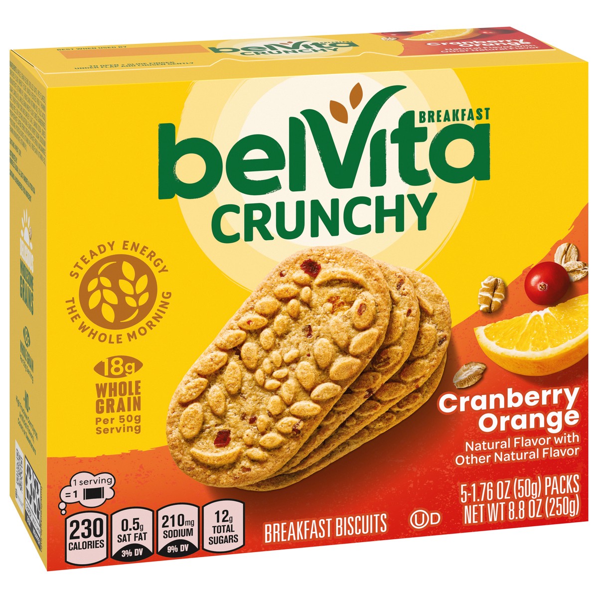 slide 7 of 9, belVita Cranberry Orange Breakfast Biscuits, 5 ct