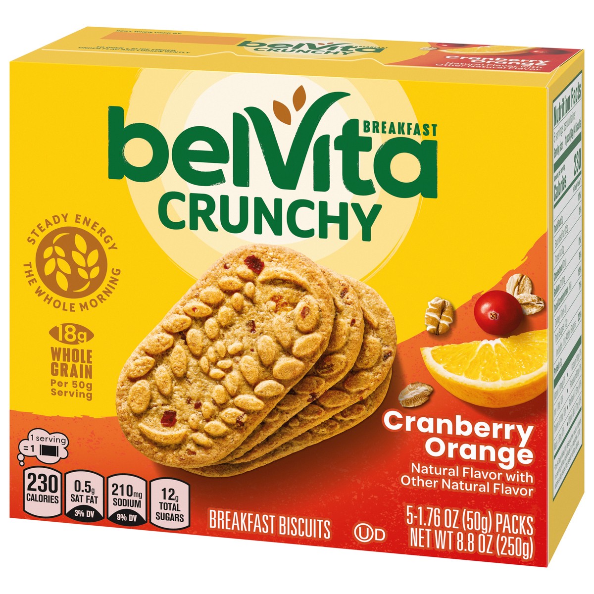 slide 2 of 9, belVita Cranberry Orange Breakfast Biscuits, 5 ct