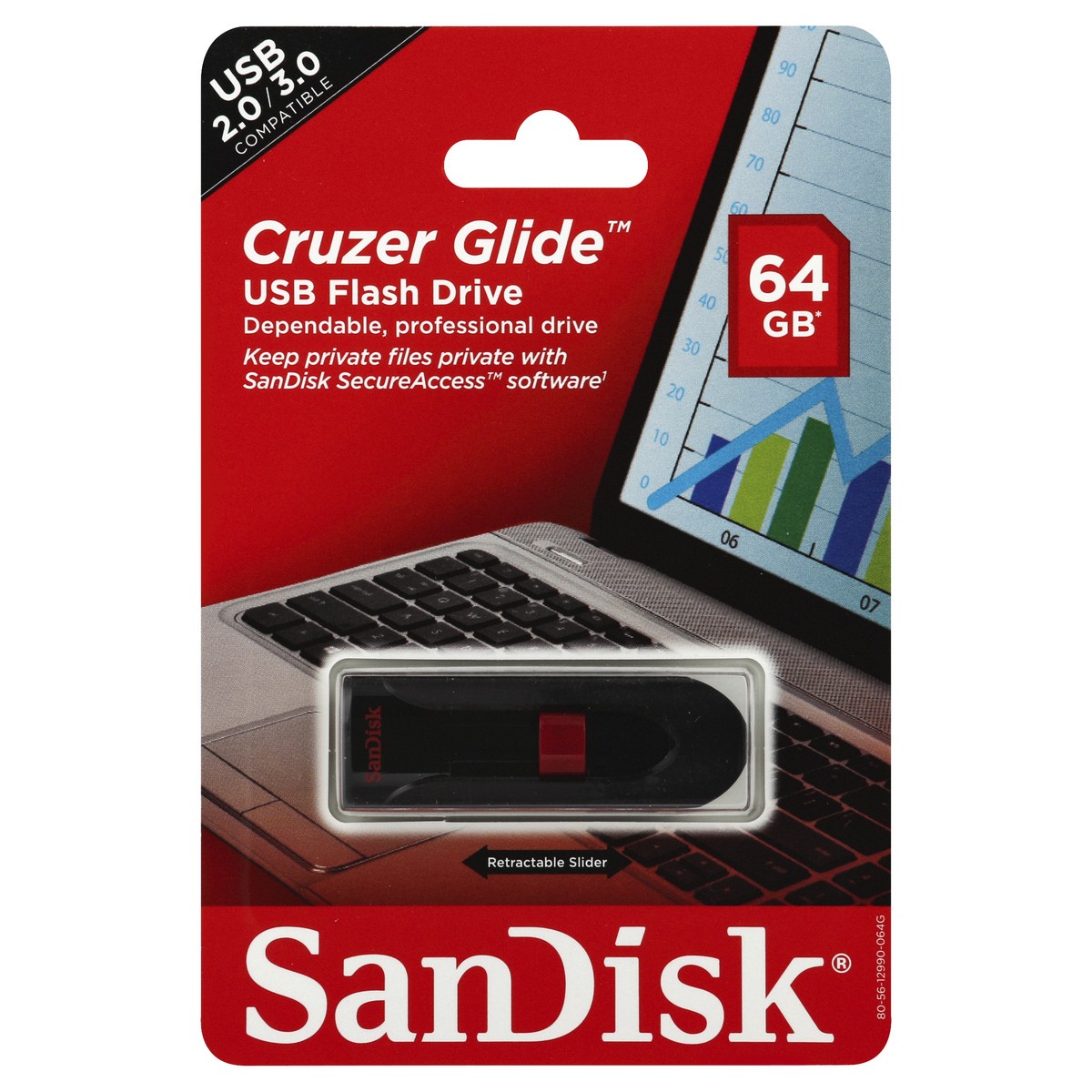 slide 7 of 8, SanDisk Flash Drive 1 ea, 1 ct