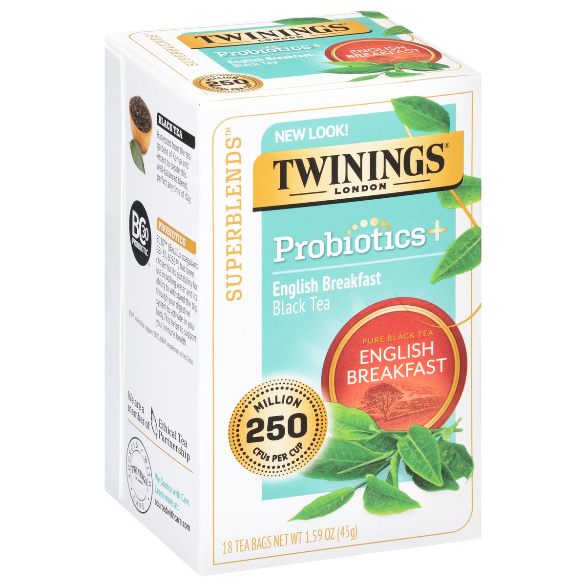 slide 2 of 9, Twinings Black Tea, Probiotics+, English Breakfast - 18 ct, 18 ct
